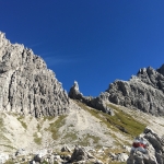 Der Abstieg vom Prinz-Luitpold-Haus zur Bärgündele-Alpe.