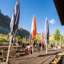 Terrasse der Landsberger Hütte.
